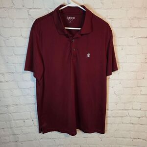 Izod Men's Burgundy Polo Shirt, Size XL